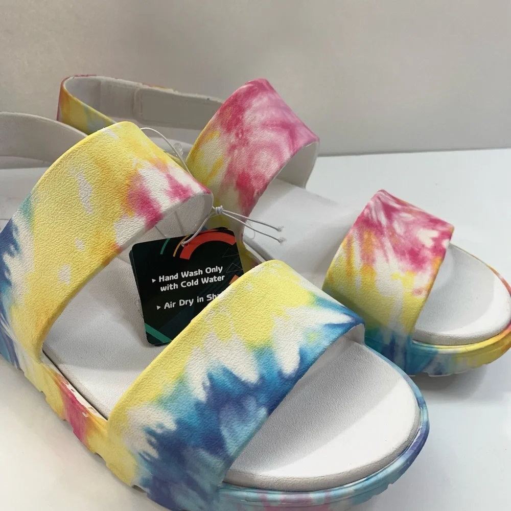 Skechers Foamies women’s sandals Tie Dye multi color size 10 - Picture 13 of 16
